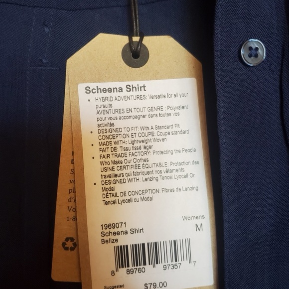 Prana Women’s Scheena Shirt NWT - Picture 4 of 11